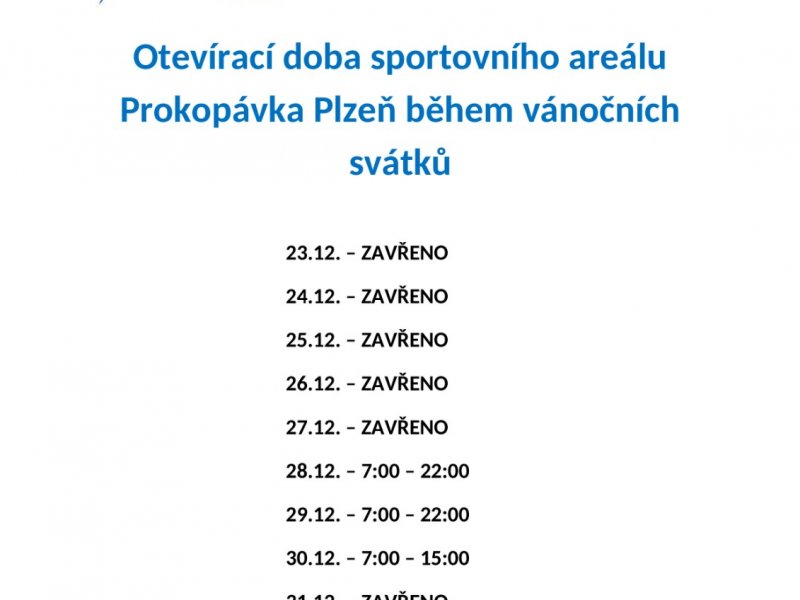 Vánoční otevírací doba