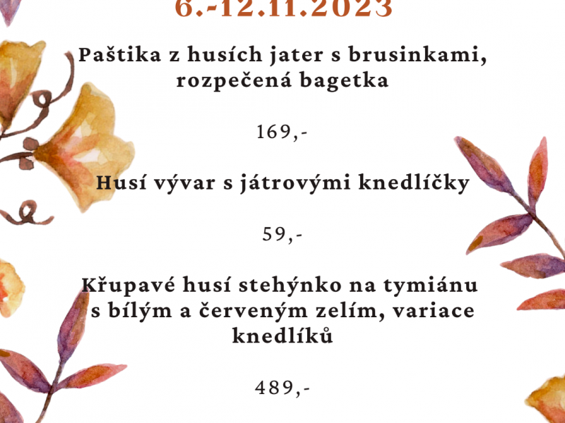 Svatomartinské hody 6.-12.11.2023